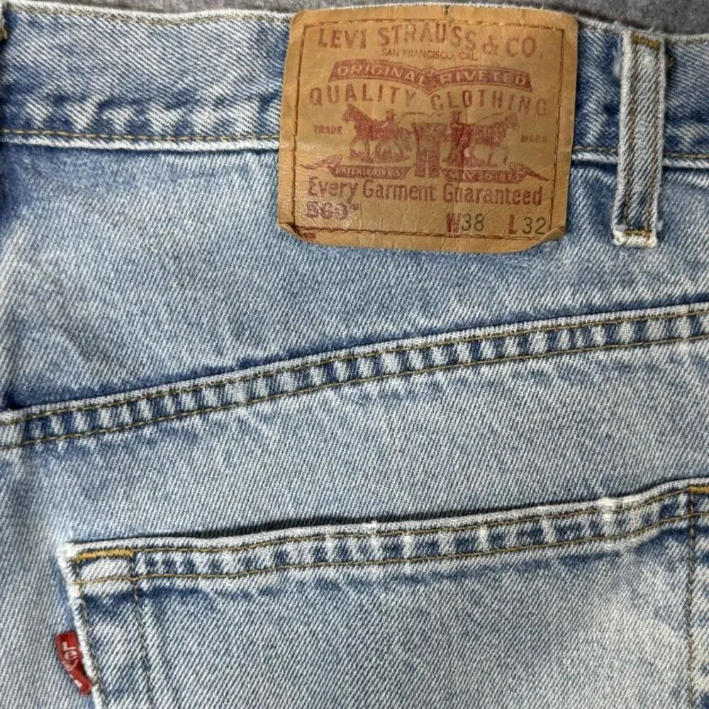 Vintage Levi's 560 Men's Distressed‎ Blue Jeans 2002 Size 38x32